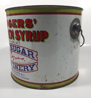 Vintage Rogers Syrup Golden Sugar Vancouver, B.C. Sugar Refinery 10lb Tin Metal Can Pail