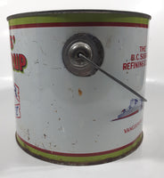 Vintage Rogers Syrup Golden Sugar Vancouver, B.C. Sugar Refinery 10lb Tin Metal Can Pail