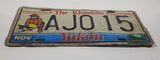 1995 Yukon The Klondike Man Panning Gold Themed Metal Vehicle License Plate Tag AJ0 15