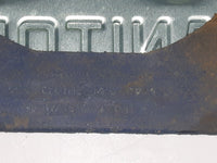 1997 Friendly Manitoba White With Black Letters Metal Vehicle License Plate Tag 228 QIA in Blue Cluthe Frame Holder