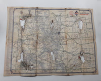 Rare 1934 Skelly Tailor-Made Aromax Gasoline Road Map of Colorado