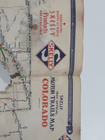 Rare 1934 Skelly Tailor-Made Aromax Gasoline Road Map of Colorado