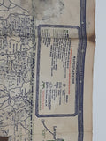 Rare 1934 Skelly Tailor-Made Aromax Gasoline Road Map of Colorado