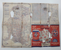 Rare 1934 Skelly Tailor-Made Aromax Gasoline Road Map of Colorado