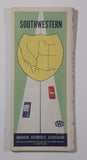 1961 AAA American Automobile Association Road Map of Southwestern USA