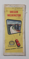 1952 AAA American Automobile Association Road Map of Oregon and Washington