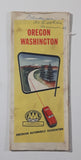 1952 AAA American Automobile Association Road Map of Oregon and Washington