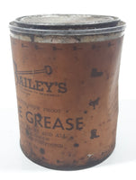 Antique Bailey Mfg. Co. Bailey's Perfected Snow Proof Shoe Grease 16 Fl. Oz. Metal Can with Paper Label