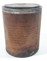 Antique Bailey Mfg. Co. Bailey's Perfected Snow Proof Shoe Grease 16 Fl. Oz. Metal Can with Paper Label