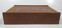 Purple Spirit Salmon Fish Native Aboriginal Art 8 1/2" Long Wood Box with Sliding Lid