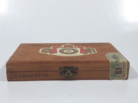 Vintage Royal Jamaica Casanovas 6 1/4" Hinged Wooden Cigar Box