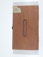 Vintage Royal Jamaica Casanovas 6 1/4" Hinged Wooden Cigar Box