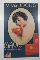 Vivaudou's Mavis Face Powder Talc 10" x 16" Tin Metal Sign