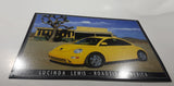 Lucinda Lewis Roadside America Volkswagen New Beetle Yellow Car 12 1/4" x 16 1/2" Tin Metal Sign