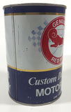 Vintage Genuine Red Ram Custom Designed Motor Oil One Litre 6" Tall Metal Can