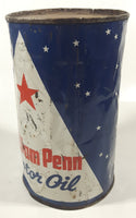 Vintage North Star Oil Limited William Penn Motor Oil One Quart 6 5/8" Tall Metal Can