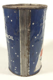 Vintage North Star Oil Limited William Penn Motor Oil One Quart 6 5/8" Tall Metal Can