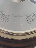 Vintage 21" Tall Wood Barometer Thermometer Hygrometer Weather Station Made in Japan