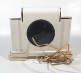 Vintage Mastercrafters Flower Pattern Porcelain 10 5/8" Wide Electric Mantle Clock