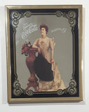 Vintage Drink Carbonated Coca Cola In Bottles 5 Cents 8" x 10" Framed Mirror