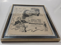 Vintage 1947 Honeymoon Movie Film Shirley Temple Framed Magazine Advertisement