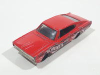2004 Hot Wheels Smashville '67 Dodge Charger Red Die Cast Toy Muscle Car Vehicle