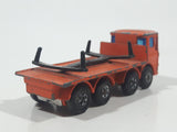 Vintage 1971 Lesney Matchbox Series Ergomatic Cab Leyland Pipe Truck Orange Die Cast Toy Car Vehicle Made in England