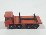 Vintage 1971 Lesney Matchbox Series Ergomatic Cab Leyland Pipe Truck Orange Die Cast Toy Car Vehicle Made in England