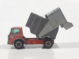 Vintage 1970 Lesney Matchbox Series No. 7 Refuse Truck Orange and Grey Die Cast Toy Car Garbage Truck Vehicle Made in England