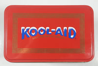 Kool-Aid Sugar Sweetened Soft Drink Mix 8" Tall Tin Metal Container With Opened Original Package