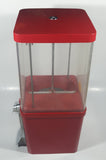 Vintage Komet Red Metal with Plastic Globe "Thank You" 15 1/2" Tall Gumball Candy Dispenser Vending Machine with Two Keys
