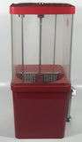 Vintage Komet Red Metal with Plastic Globe "Thank You" 15 1/2" Tall Gumball Candy Dispenser Vending Machine with Two Keys