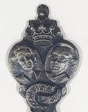 1937 1962 25 Jarig Jubileum Netherlands Dutch Royals Travel Souvenir Silver Plated Metal Spoon