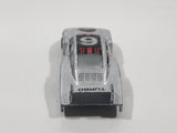 Vintage 1980s Welly Porsche Turbo #6 Silver Grey Die Cast Toy Race Car Vehicle