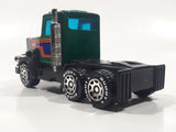 Vintage 1980 Buddy L Peterbilt Semi Tractor Truck Green Pressed Steel and Plastic Die Cast Toy Car Vehicle