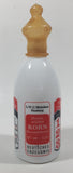 Vintage Papas Letzte Reserve  6" Tall White Milk Glass Liquor Bottle with Nipple