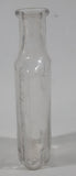 Antique 1907 Patent Sept 24th 07 3 3/4" Tall Embossed Glass Cork Top Medicine Bottle with Measurements