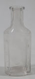 Antique 1907 Patent Sept 24th 07 3 3/4" Tall Embossed Glass Cork Top Medicine Bottle with Measurements