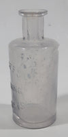 Rare Antique Late 1800s Shirriff's Flavoring Extract 3 7/8" Tall Embossed Lettering Cork Top Glass Bottle