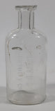 Antique Blanchard & Co Victoria, B.C. 4 3/4" Tall Embossed Lettering Glass Bottle