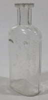 Antique Blanchard & Co Victoria, B.C. 4 3/4" Tall Embossed Lettering Glass Bottle