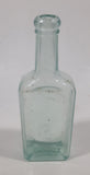 Antique 1890s Dr. S. Pitcher's Castoria 5 3/4" Tall Embossed Lettering Glass Bottle