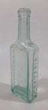 Antique 1890s Dr. S. Pitcher's Castoria 5 3/4" Tall Embossed Lettering Glass Bottle