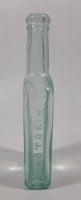 Antique 1890s Dr. S. Pitcher's Castoria 5 3/4" Tall Embossed Lettering Glass Bottle