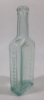 Antique 1890s Dr. S. Pitcher's Castoria 5 3/4" Tall Embossed Lettering Glass Bottle