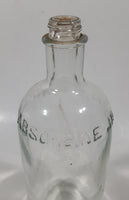 Antique W. F. Young Inc. Montreal Canada Absorbine Jr. 12 Fl Ounces Liniment 7 3/8" Tall Embossed Lettering Glass Bottle