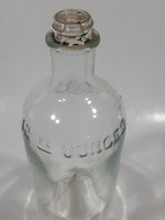 Antique W. F. Young Inc. Montreal Canada Absorbine Jr. 12 Fl Ounces Liniment 7 3/8" Tall Embossed Lettering Glass Bottle