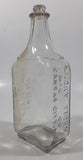 Antique Lucky Tiger Mfg. Co. Kansas City, Mo. For Scalp And Hair 7 1/2" Tall Embossed Lettering Glass Tonic Bottle