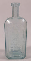 Antique Dr. D. Jayne's Expectorant Philada Tonic 6 5/8" Tall Aqua Glass Bottle