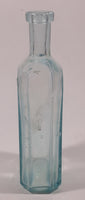 Antique Dr. D. Jayne's Expectorant Philada Tonic 6 5/8" Tall Aqua Glass Bottle